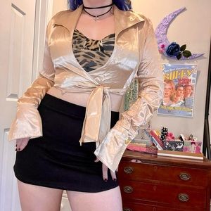 90’s vintage champagne blouse